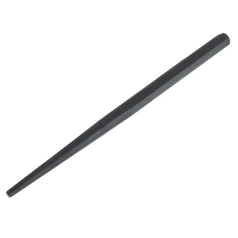 3/8 Inch Line Up Punch Cone 7/8 to 3/8 Inch, 15 Inch Long, Precision Alignment Tool in black alloy steel for rivets, pins, and bolts