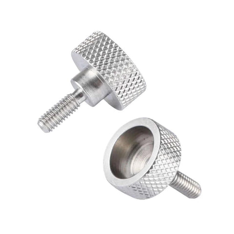 Standard M4 Button Head Cap Screw In Brass Nickel Plated Finish Thumb Screw Style With 9mm Thread Length Durable Hardware