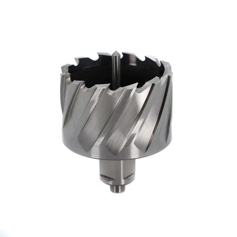 Annular Cutter for Magnetic Drill Press Oscarbide 2-1/4 Inch Diameter, 1 Inch Cutting Depth, 3/4 Inch Weldon Shank With 2 Flat Pilot Pin