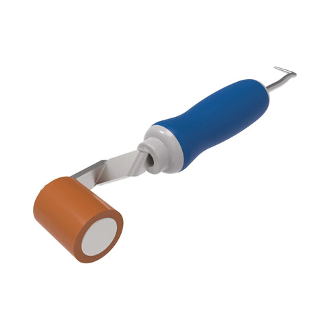 One Hand Silicone Seam Roller With Tester Probe For Welded Seams, Ergonomic Grip Handle, Durable Dual Function Roll And Test Tool MR05032 By Everhard