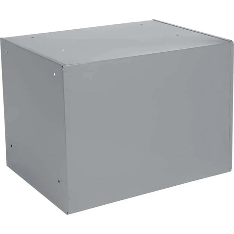 Durable Steel Compartment Box Rack With Four Adjustable Divider Boxes And Large Slide Shelf, heavy-duty metal box view