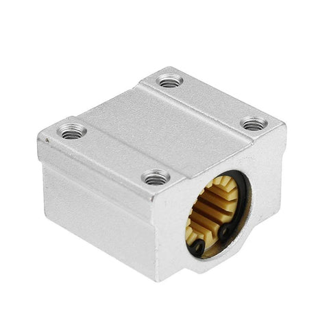 Front view of 12mm solid polymer linear bearing slide bushing for CNC machines, self-lubricating and dust proof.