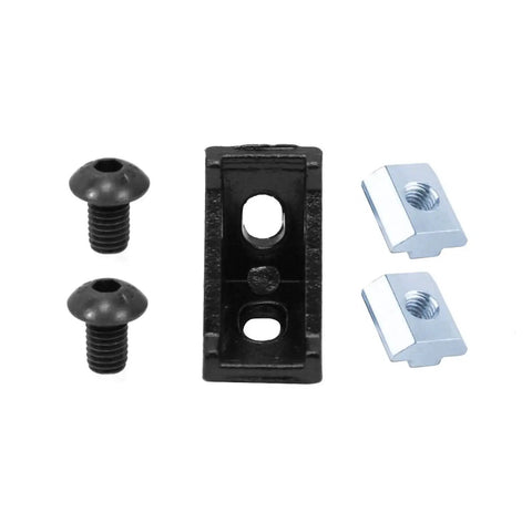 26Pcs 2020 Corner Bracket Set For Aluminum Extrusion 8020 V Slot T Slot with screws and nuts close-up