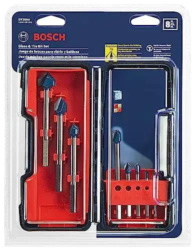 Packaged Glass And Tile Drill Bit Set 8 Piece With Carbide Tips And Reinforced Head For Long Life Built To Last Precision Ground Tip
