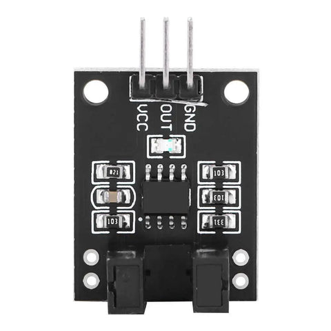 Infrared Photoelectric Sensor Module 10 Pack 5V DC For LM393 Compatible DIY Kit front view showing circuit components and connectors