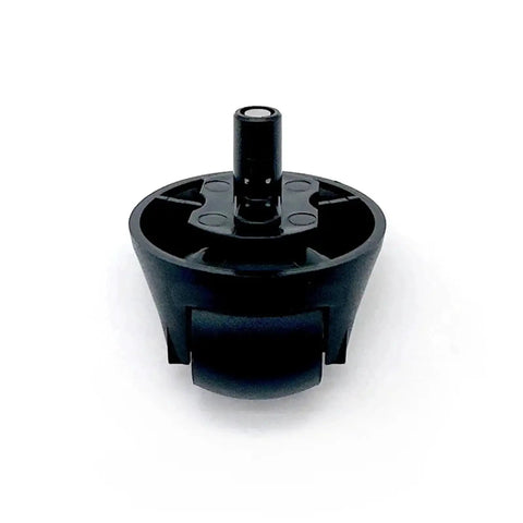 Black Omni Directional Front Caster Wheel For Roborock S9 MaxV Ultra And Slim Saros 10 10R, replacement part, front view.