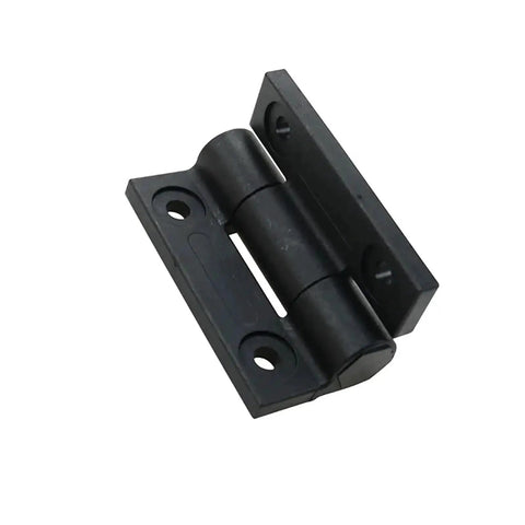 Flat open torque hinge with adjustable damping, black color, 1 piece