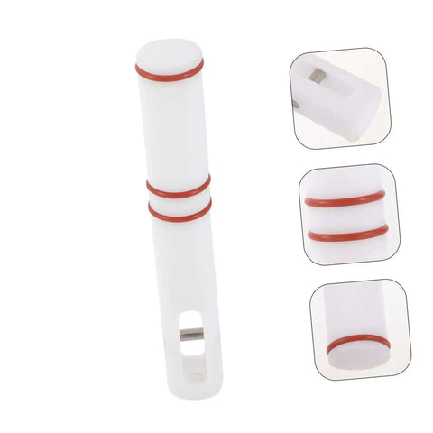 Soft Serve Ice Cream Machine Lever Replacement Part For Dispenser Portable Handle With Accurate Fit Ice Cream Maker Valve Stem Replacement Grip For Home Or Shop Use Easy Install, showing white and red rubber gasket design, close-up view.