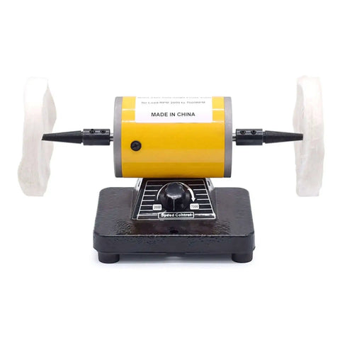 Pro Grade Jewelry Polisher Bench Buffer Grinder Mini Buffing Tool With High Performance Variable Speed, front view