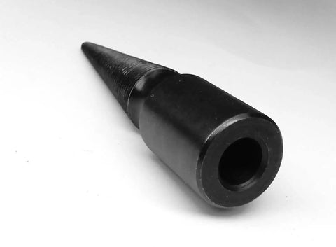 Lathe Spindle With Three Eighths Inch Arbor Hole Friction Grip To Shaft Left Hand Threaded Three And A Half Inch Overall Length