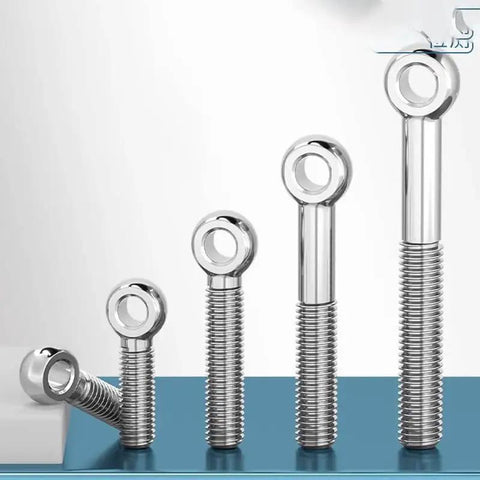 Different sizes of 2 Pack 304 Stainless Steel M12 90mm Machinery Shoulder Swing Lifting Eye Bolts For Heavy Lifting And Rigging Durable Eye Bolts