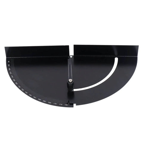 Protractor 180 Degrees Variable Angle Clamp For Woodworking Adjustable Corner Fixture with black finish and scale