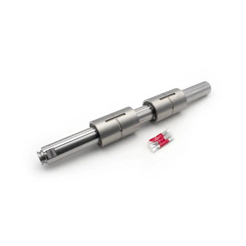 Ball Spline With Shaft For CNC Machines, 3D Printers, Guide Rails And Stepper Motors, Aluminum Alloy Body, front view