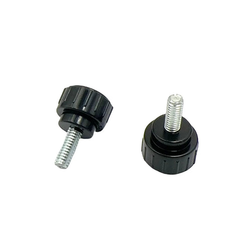 40Pcs M4 X 10 Mm Threaded Knurled Thumb Screws For Monitor Vesa Mounts With Carbon Steel Clamping Knobs shown in close-up view
