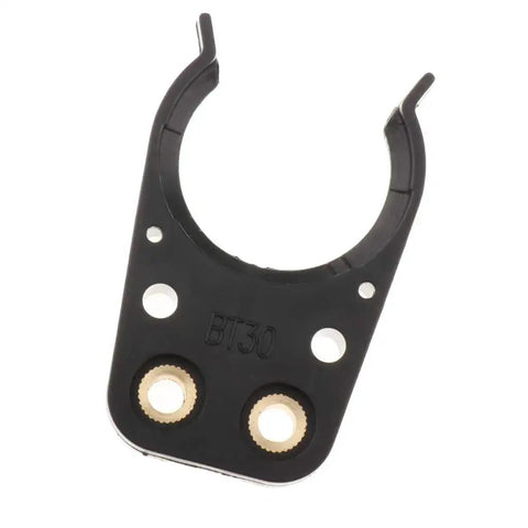 4 Holder Clamp Claw BT30 Dope Engraving Machine Tool Changer for CNC Router Replacement Part, black with mounting holes