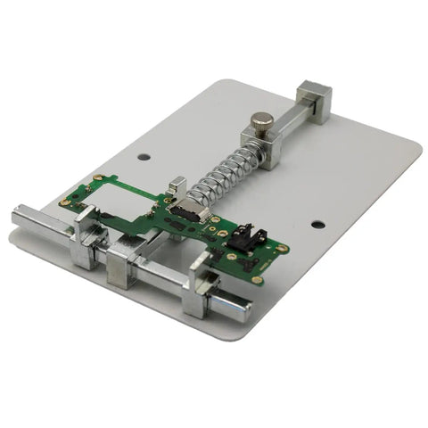 Universal PCB Holder And Jig Fixture Clamp For Soldering Desoldering And Quick Rework Stainless Steel Motherboard And Circuit Board Holder 12x8 cm