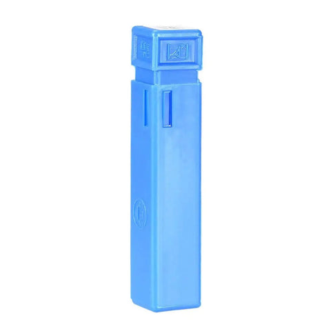 Blue packaging for 5mm HSS-AL Spiral Drill Bit 2 Flute End Mill Cutter with 6mm Shank by Uxcell
