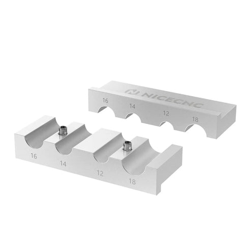 Heavy Duty Motorcycle Shock Shaft Holding Clamp Tool For 12mm, 14mm, 16mm And 18mm Shafts, Durable Aluminum Construction