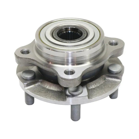Front Wheel Hub Assembly Pair For Mitsubishi Lancer 2003 2004 2005 2006 With Ball Bearing Type 5 Studs 27 Spline Front Hubs Replacement MB914617 Direct Fit Front Pair With Ball Bearing For Smooth Operation And Longevity close-up view