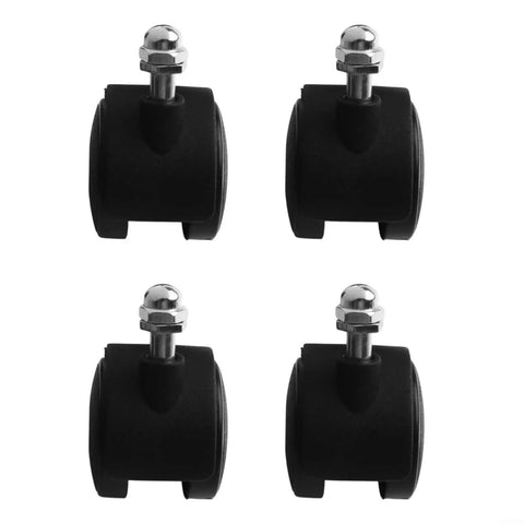 4Pcs Replacement Casters for Electric Oil Heaters Omni Directional Wheels for Heaters Black Plastic 40x30mm with 8mm Thread No Brake Easy Install Durable Swivel Casters For Smooth Glide And Quiet Move Across Floors