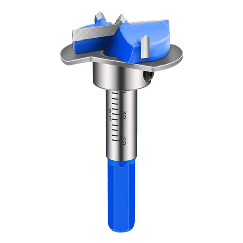 Hinge Boring Bit For 35mm Hinges With Adjustable Depth Woodworking Drill Bit For Furniture Doors And Cabinets Pro Grade High Carbon Steel Build And 45 Steel Circular Handle Compatible With Multiple Models