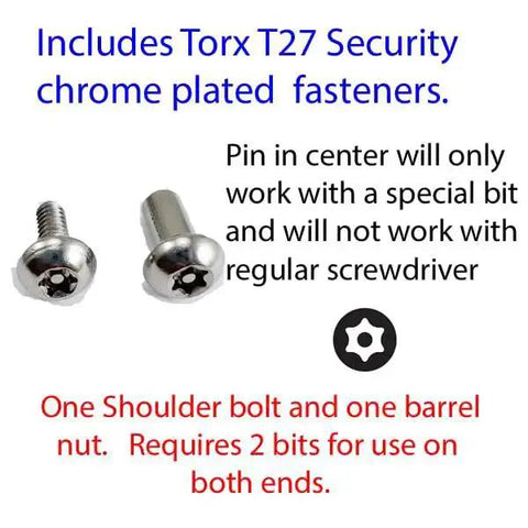 Stainless Steel Torx Security Shoulder Bolts And Barrel Nuts Kit For One Half Inch Panels With 10 24 Threads Includes Six Sets And Two T27 Torx Bits Rust Resistant Partition Hardware Set With One Quarter Inch Shoulder