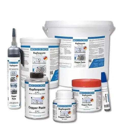 Assorted containers of Copper Paste Anti Seize Lubricant For High Temperature Applications, Heavy Duty Assembly Compound