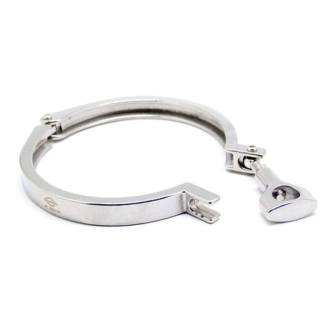 QiiMii 4-inch stainless steel tri-clamp with wing nut and single pin.