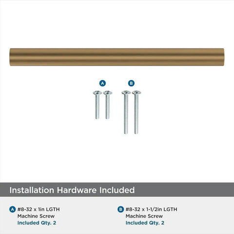 Versa Champagne Bronze Cabinet Pull Five And One Sixteenth Inch Center To Center with installation hardware included