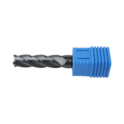 Carbide Long End Mill For Steels 9/16 Inch Shank And 2 Inch Length Of Cut, 4 Flute AlTiN Coated Square End Mill With 30 Degree Helix CNC Router Bit Zorqon