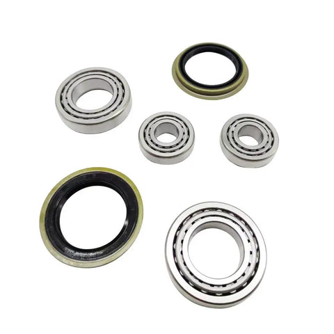 Front Wheel Bearings And Seals Kit Fits Ford Explorer Sport Trac Ranger Mazda B2300 B2500 B3000 B4000 Mercury Mountaineer 1995 Through 2011 Front Wheel Drive Applications Includes Bearings And Seals For Easy Install And Long Lasting Performance with four bearings and two seals visible
