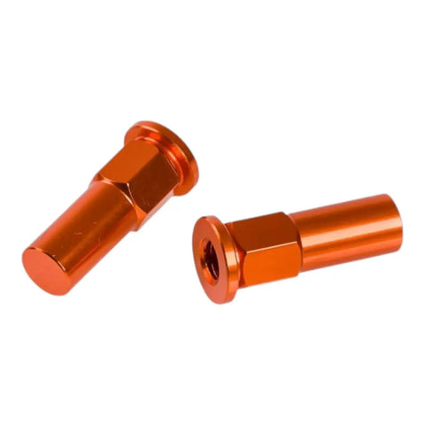 Orange Anodized Rim Lock Nuts Washers Spacer Kit For 125 250 350 450 SXF EXCF, close-up view