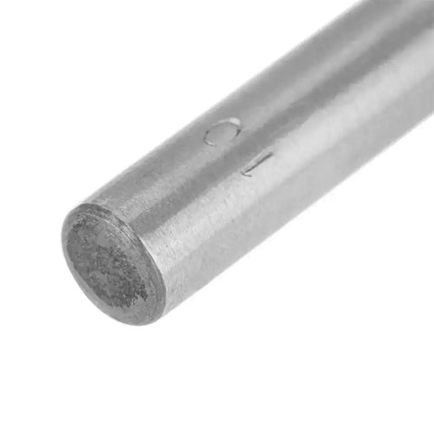 Close-up of a hollow steel punch from the 2Mm Leather Oval Hole Punch Kit, 9 Piece Carbon Steel Hollow Punch Set for Leatherwork and Crafts.