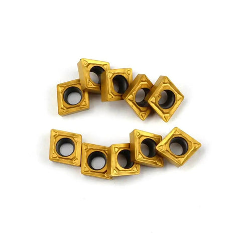 Carbide Turning Inserts CCMT060204 Multilayer Coated For CNC Lathe Turning Fast Cutting Speeds Long Life Low Friction Ideal For Steel Cast Iron