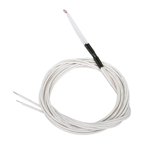 10 Pack 100K Ohm NTC 3950 Thermistors With 1 Meter Cable For 3D Printers, coiled white cable with exposed ends