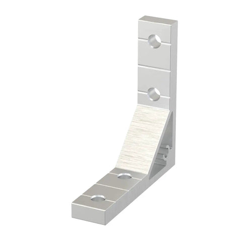 Heavy Duty L Shape Corner Brackets Kit For Aluminum Extrusion Frames, zinc alloy corner bracket, close-up view