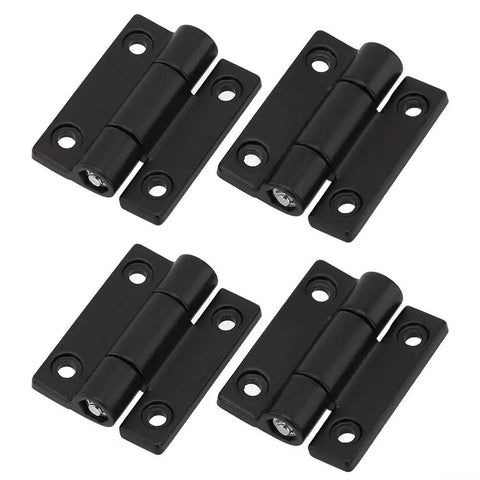 4Pack Adjustable Position Control Hinge Set With Metal Countersunk Holes And Adjustable Torque Zinc Alloy Damping Hinge For Furniture Cabinets Equipment And Instruments 36x28MM Black Finish Built To Last