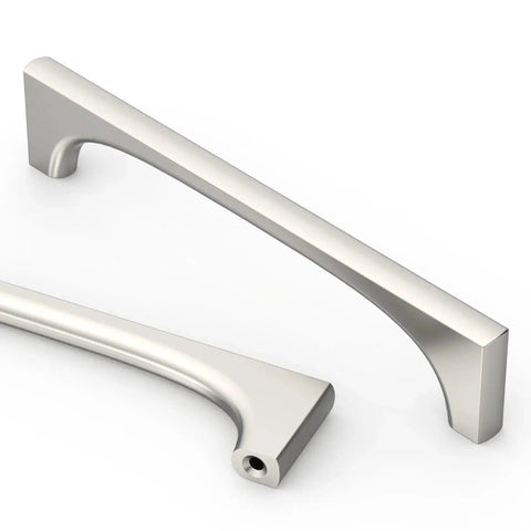 10 Pack 5 Inch Brushed Satin Nickel Cabinet Pulls for cupboards and drawers, heavy duty metal kitchen cabinet hardware, rust resistant