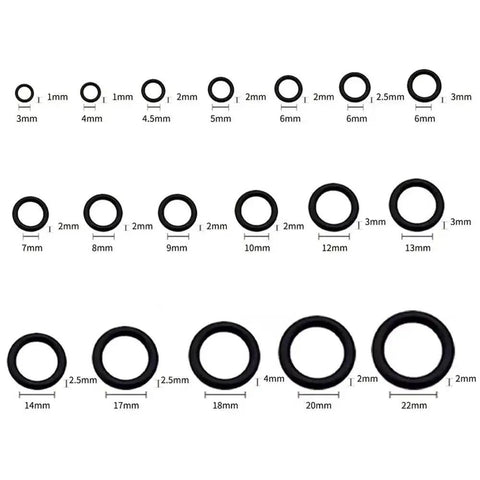 225 Piece Flat Washer And O Ring Heavy Duty Rubber Assortment Kit With Oil And Water Tight Sealing For Plumbing Automotive And DIY Projects