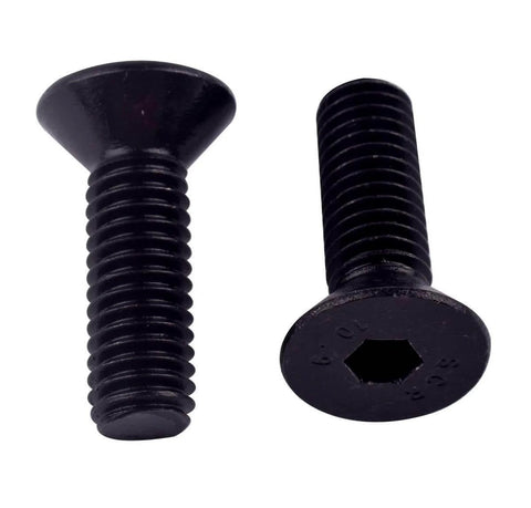 Heavy Duty Three Eighths Inch By Sixteen Thread Socket Cap Flat Head Countersunk Screws Set Of Ten In Alloy Steel Grade Ten Point Nine