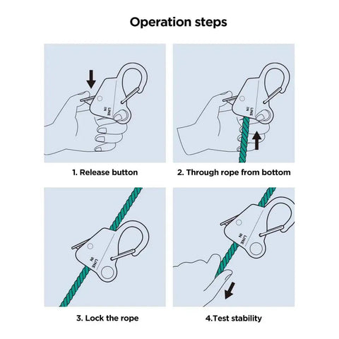 Operation steps for Stainless Steel Anchor Hook With Quick Release For Small Boats Pontoon And Kayak Plated Black Set Of 2
