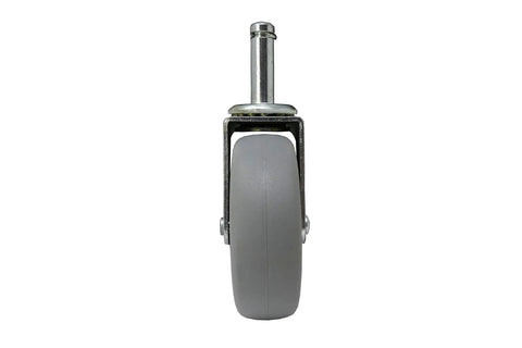 3-Inch Swivel Stem Caster With Non-Marking TPR Rubber Wheel, 7/16-Inch Stem Diameter, front view