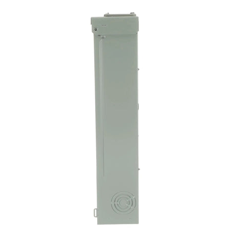 Side view of Type 3R Enclosed Main Breaker Panel 200A Single-Phase Surface Mount 22 kAIC PowerMark Gold compatible NEMA enclosure
