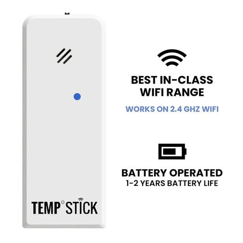 Remote WiFi Temperature And Humidity Sensor With Data Logger No Subscriptions Around The Clock Monitoring Battery Feature