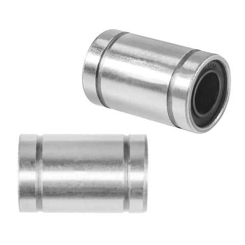 LM8UU Linear Ball Bearings 12 Pack Set With Double Side Rubber Seal for CNC and 3D Printer DIY Builds, 8mm Bore, 15mm Diameter