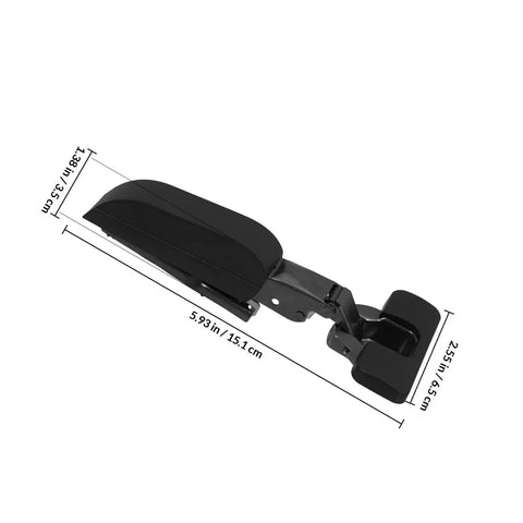 Side view of Concealed Mounting Cabinet Hinges With Soft Close Hydraulic Damper Quiet Buffer for kitchen cabinets with dimensions