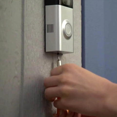 Installing with Doorbell Screwdriver Kit With Double Ended T6 T15 Driver And 2x5 Screw Set, compatible with Video Doorbell 2nd Gen