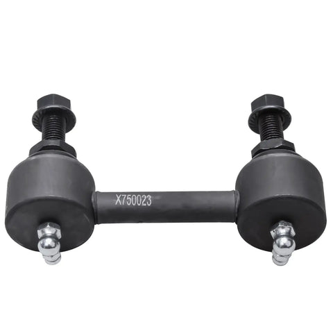 Close-up of sway bar end link from Rear Wheel Bearing Hubs Kit For 2005-2009 Subaru Legacy And Outback ABS Models Includes 2 Rear Hub Assemblies And 2 Sway Bar End Links Replacement For Smooth Dependable Performance.