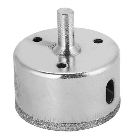 Close-up of single drill bit from 10 Piece Drill Saw Bits Set With Coated Core Bits For Glass Tile Ceramic Marble Porcelain Granite And More