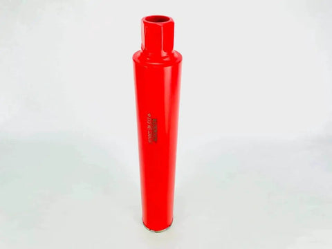 Front view of 3 Inch Wet Diamond Core Drill Bit Heavy Duty For Concrete And Masonry With One And A Quarter Inch Thread 17 Inch Length